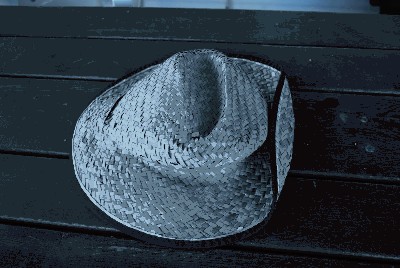 kapelusz słomkowy typu płaskiego, model unisex sz 1